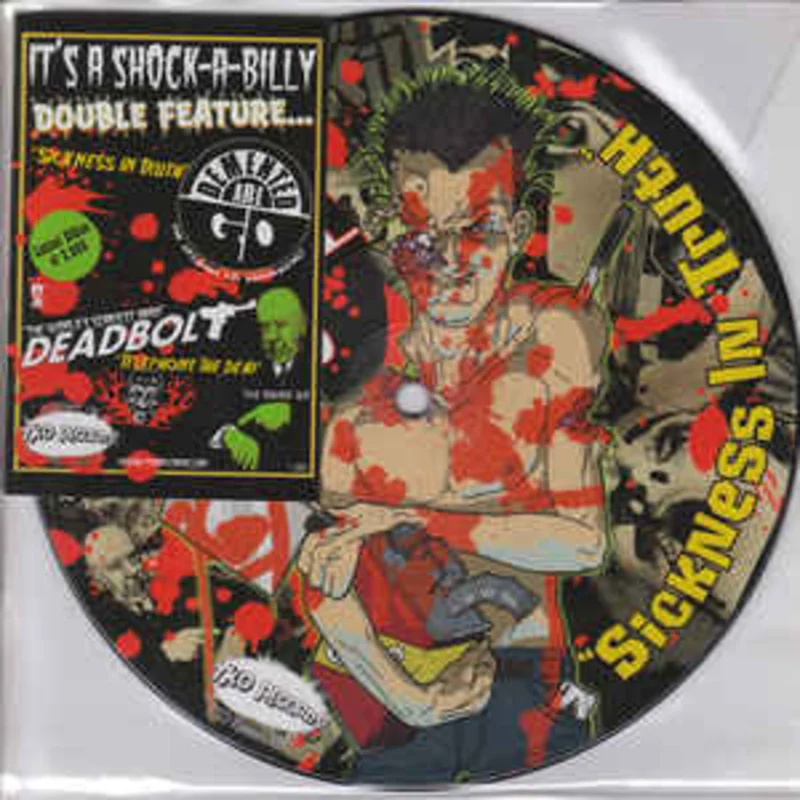 Deadbolt / Demented Are Go - Split (Pic Disc) NEW PSYCHOBILLY / SKA  7"