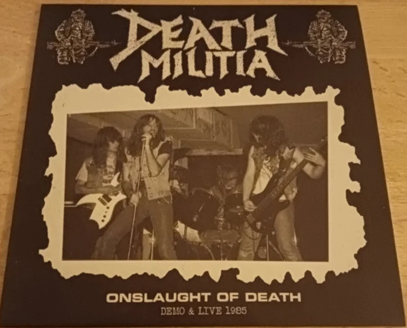 Death Militia - Onslaught Of Death  Demo & Live 1985 NEW METAL LP (w/ CD)