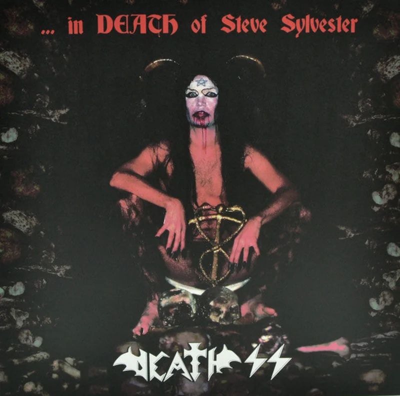 Death SS - ...In Death Of Steve Silvester USED METAL LP (purple white splatter vinyl)