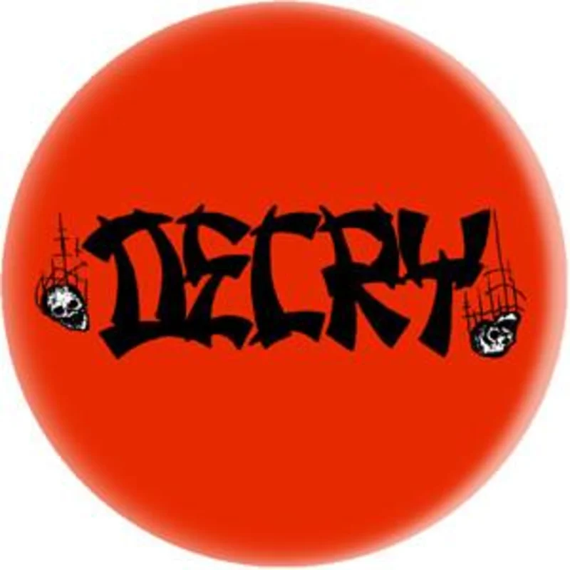 DECRY button (1 inch)