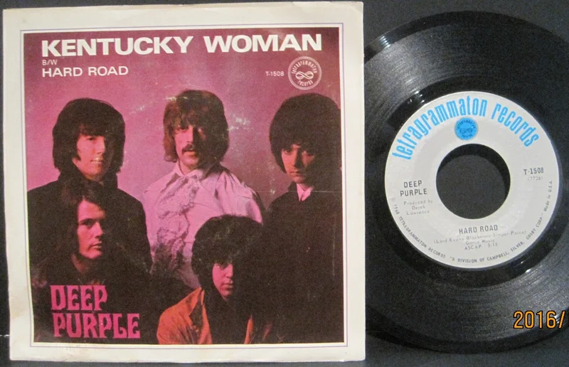 Deep Purple - Kentucky Woman b/w Hard Road w/ PS