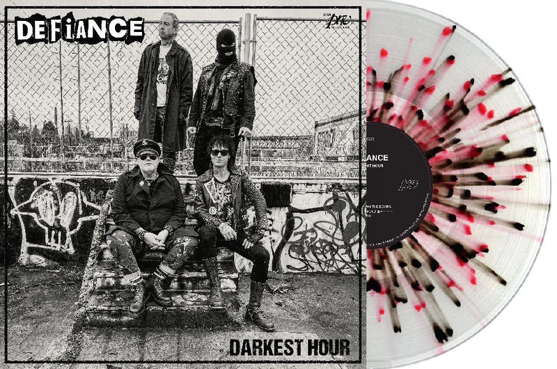 Defiance / Hat Trickers - Split NEW LP (clear w/ pink and black splatter vinyl)