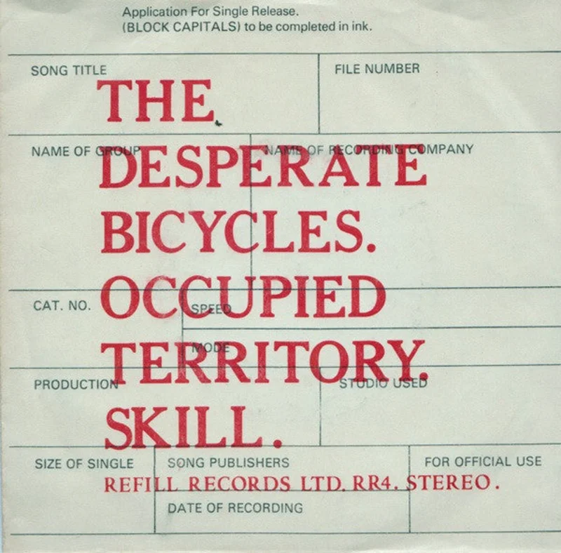 Desperate Bicycles - Occupied Territory  USED 7"