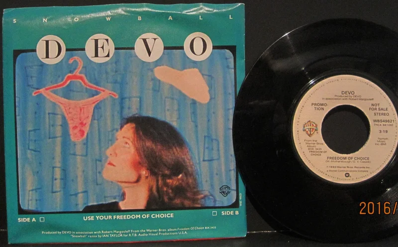 DEVO - Freedom of Choice Stereo/Mono Promo w/ PS