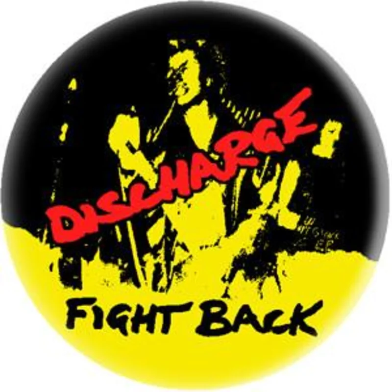 DISCHARGE FIGHT button (1 inch)