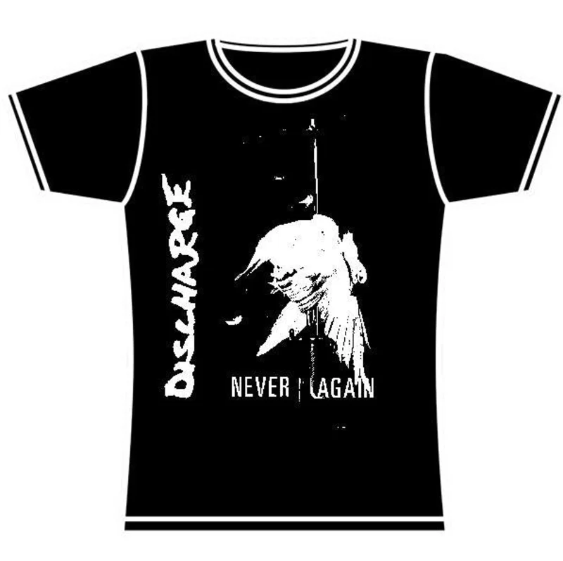DISCHARGE NEVER GIRLS TSHIRT