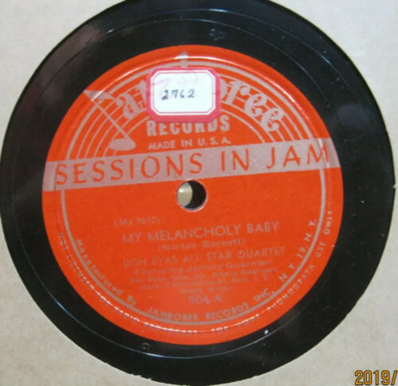 Don Byas' All Star Quintet - My Melancholy Baby b/w Once In A While