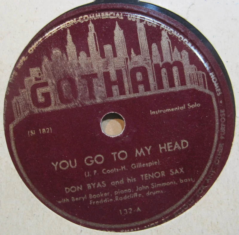 Don Byas - You Go To My Head b/w Don't You Know I Care