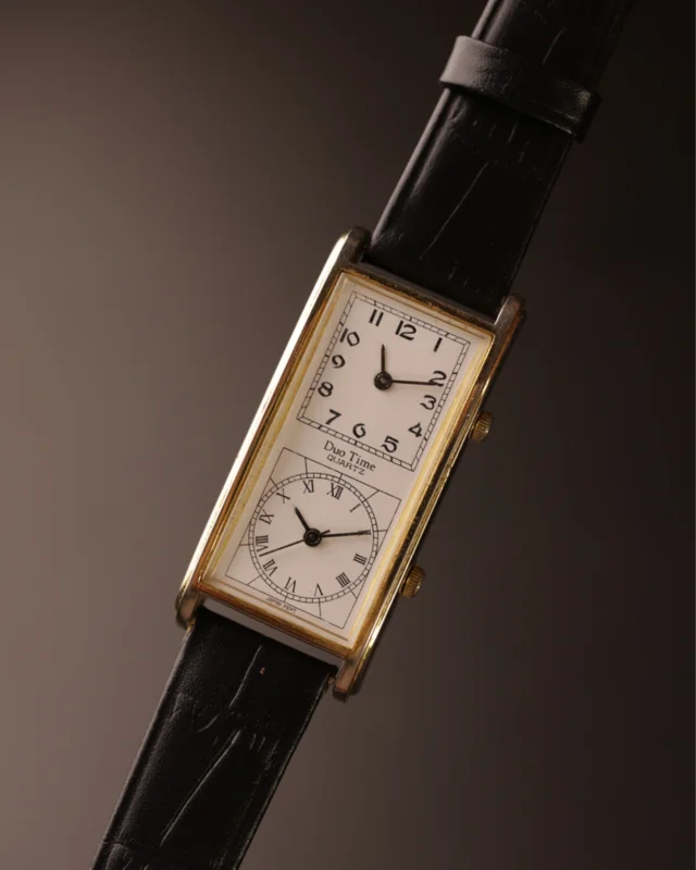 Dual Time Vintage Quartz Watch