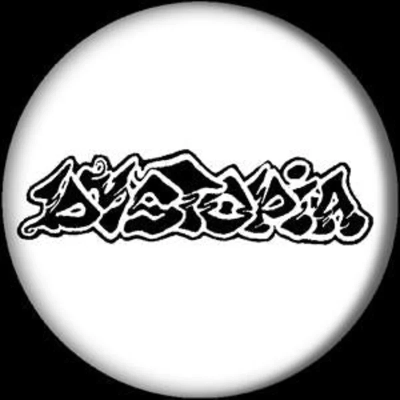 DYSTOPIA LOGO button (1 inch)