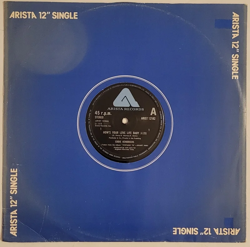 Eddie Kendricks - How's Your Love Life Baby 12" Single