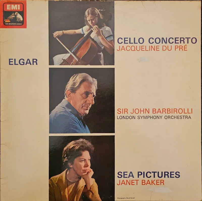 Elgar, Jacqueline Du Pr, Sir John Barbirolli, London Symphony Orchestra, Janet Baker  Cello Concerto / Sea Pictures Lp