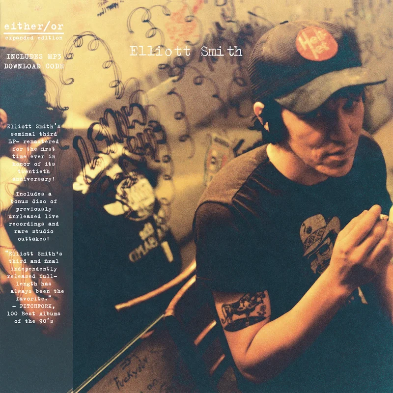Elliott Smith - Either / Or - 2 LP Deluxe version on super limited MAROON vinyl