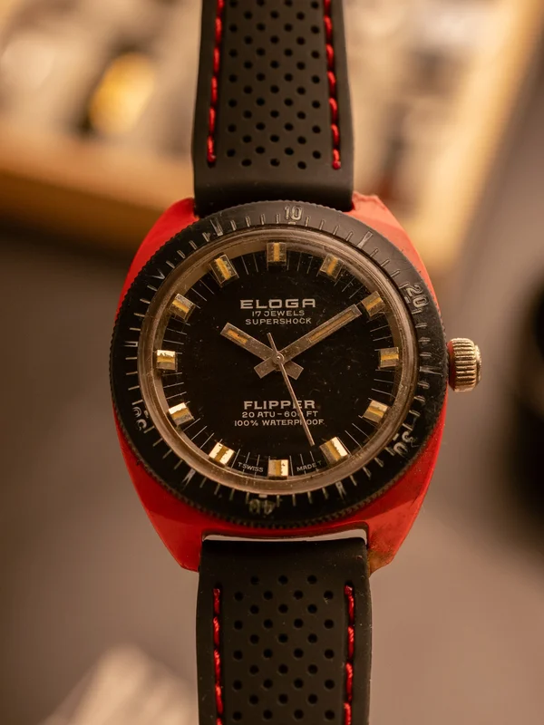 Eloga (by Fortis) Flipper (Very Rare) (Ref. Unknown) (37mm; Manual)