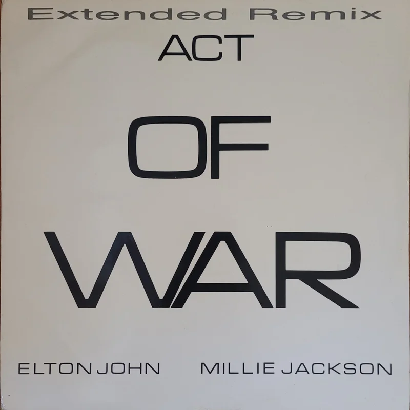 Elton John / Millie Jackson - Act Of War (Extended Remix) 12" Single