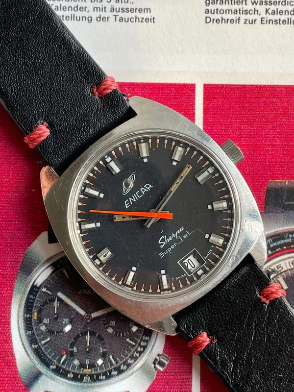 Enicar - Sherpa Super Jet (1970s) (Crown Signed)