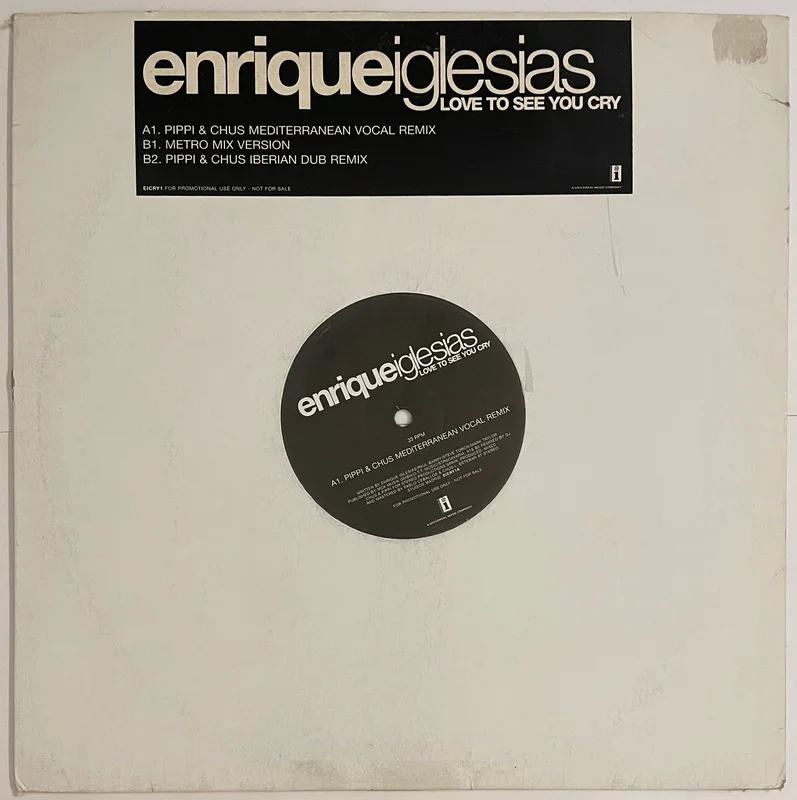 Enrique Iglesias - Love To See You Cry 12" Single (Promo)