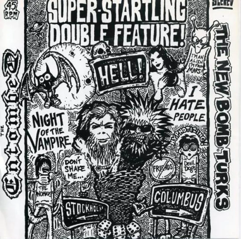 Entombed / The New Bomb Turks - Night Of The Vampire / I Hate People USED METAL 7"