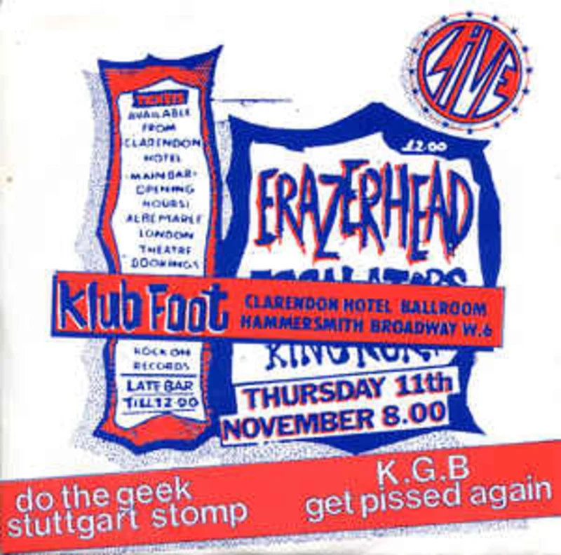 Erazerhead - Live At Klub Foot USED 7"