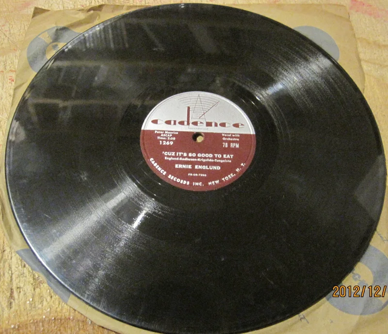 Ernie Englund - Cuz It's So Good To Eat b/w Night Train