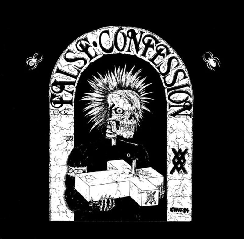 FALSE CONFESSION cross back patch