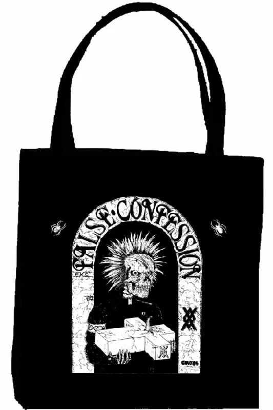 FALSE CONFESSION CROSS tote