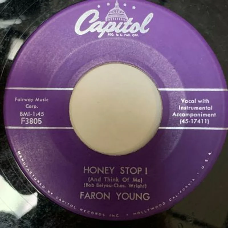 Faron Young - Honey Stop! b/w Vacation's Over