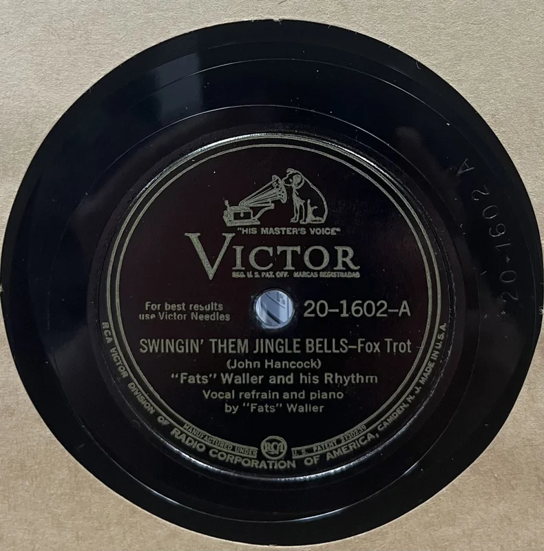 Fats Waller - Swingin' Them Jingle Bells b/w You're Gonna Be Sorry