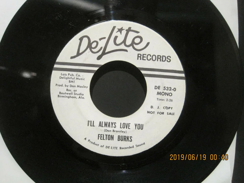 Felton Burks - I'll Always Love You Promo Mono/Stereo