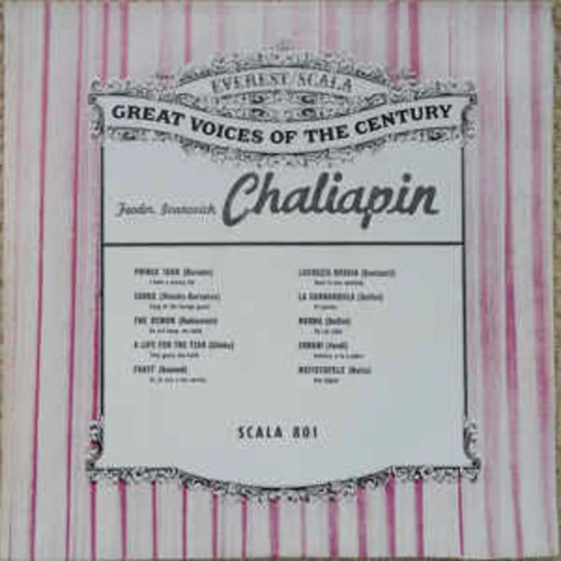 Feodor Ivanovich Chaliapin*  Sings