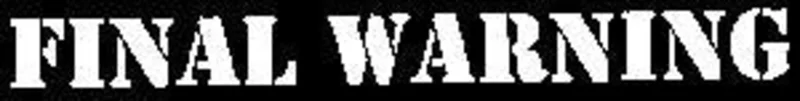 FINAL WARNING patch