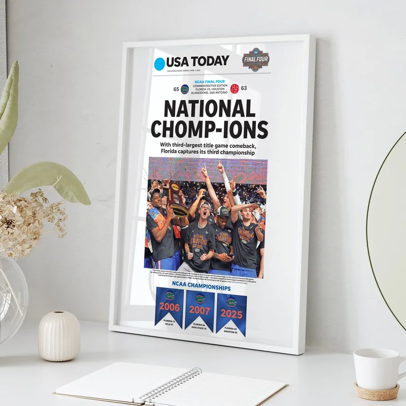 Florida Gators National Chomp-ions USA TODAY Front Page