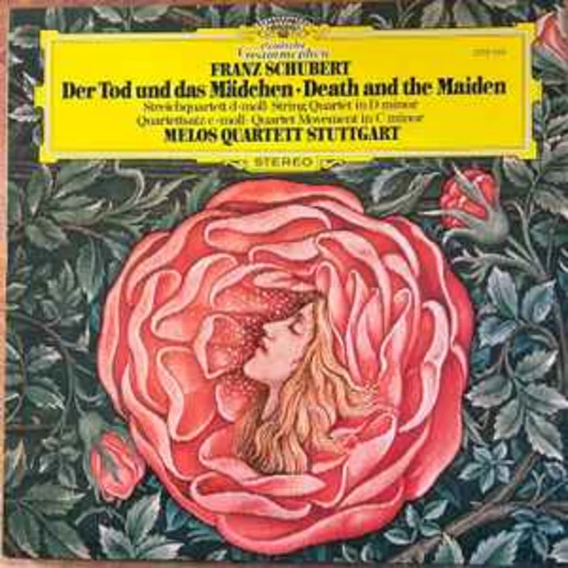 Franz Schubert, Melos Quartett Stuttgart*  Der Tod Und Das Mdchen  Death And The Maiden (Streichquartett D-Moll  String Quartet In D Minor) / Quartettsatz C-Moll  Quartet Movement In C Minor  (1975)