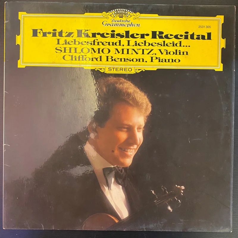 Fritz Kreisler - Shlomo Mintz, Clifford Benson - Fritz Kreisler Recital (Liebesfreud, Liebesleid...) (Used Vinyl - VG) AG Marketplace