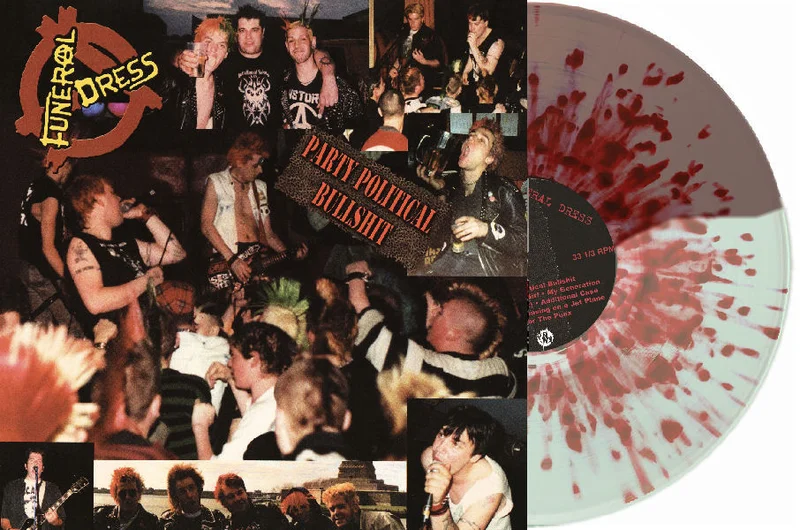 Funeral Dress - Party Political Bullshit NEW LP (coke bottle/brown split w/ red splatter vinyl)