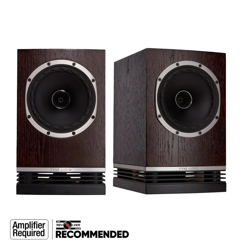 Fyne Audio F500 Bookshelf Speakers [Amp Needed] Black Oak