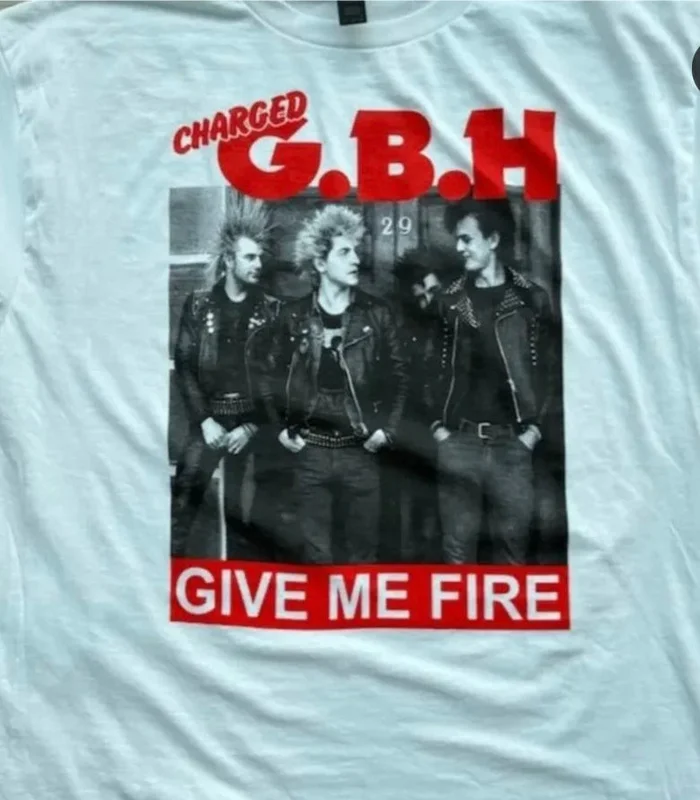 GBH give me fire white shirt