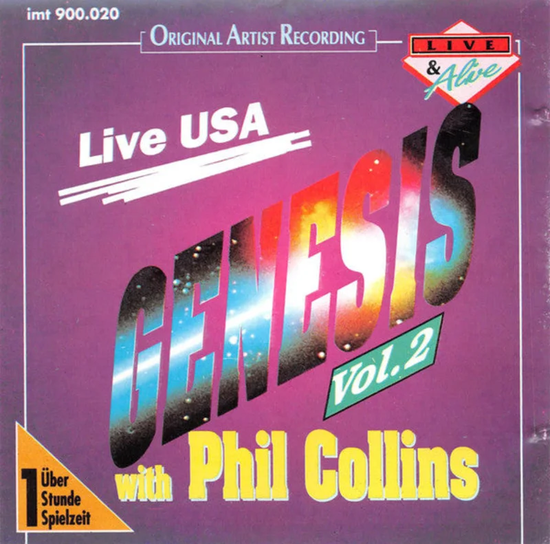 Genesis with Phil Collins  Genesis Vol. 2 - Live USA     CD