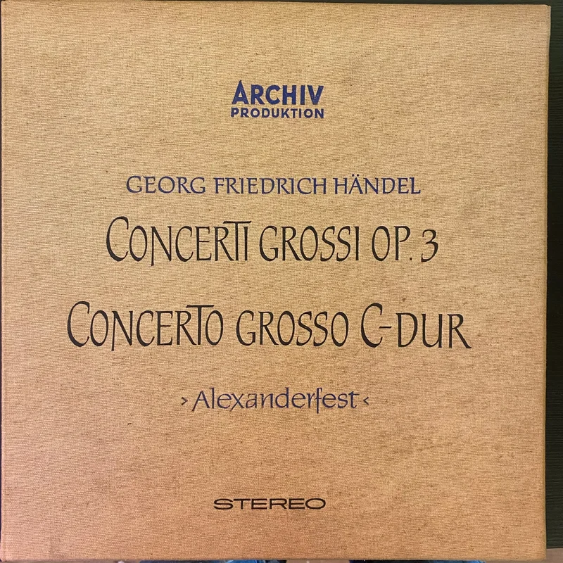 Georg Friedrich Hndel - Concerti Grossi Op. 3 - Concerto Grosso C - dur (Alexandersfest) (Used Vinyl - VG) SC Marketplace