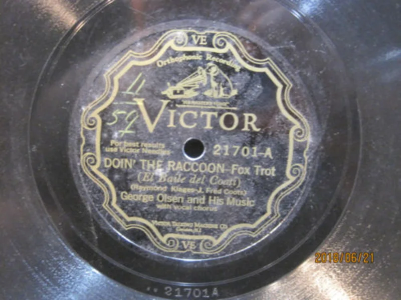 George Olsen & His Music - Doin' The Racoon b/w Johnny Johnson - It Goes Like This