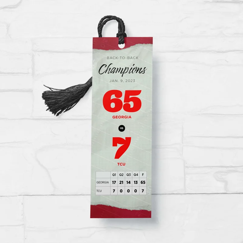 Georgia 2022 Championship Bookmark