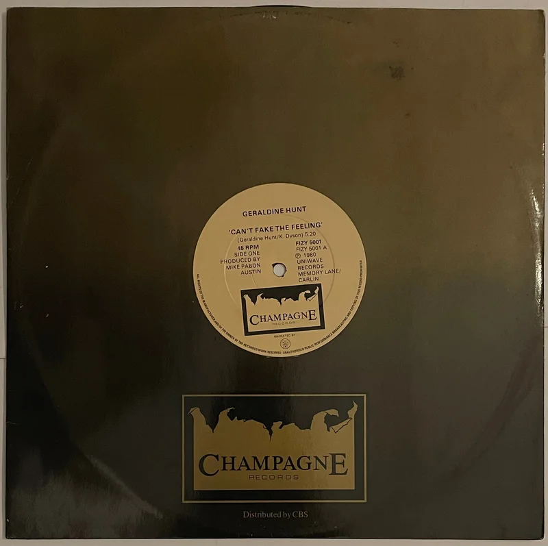 Geraldine Hunt - Can't Fake The Feeling 12" Single