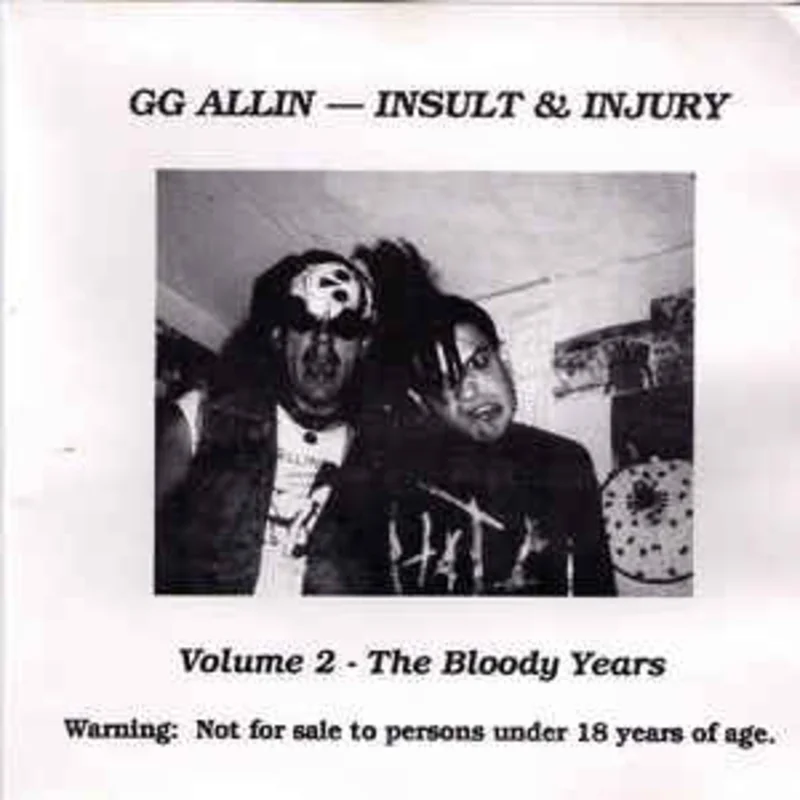 GG Allin - Insult & Injury Volume 2 The Bloody Years NEW CD