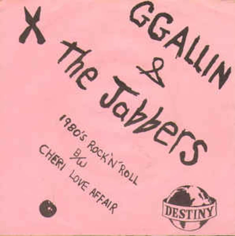 GG Allin & The Jabbers - 1980's Rock 'N' Roll NEW 7"