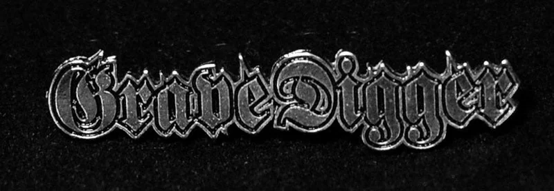 GRAVE DIGGER - LOGO METAL BADGE
