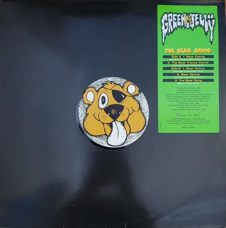 Green Jelly - The Bear Song 12" Single