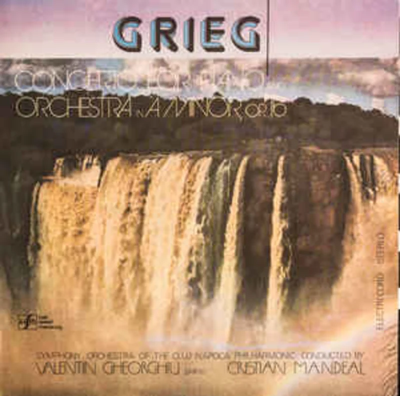 Grieg* - Symphony Orchestra Of The Cluj Napoca Philharmonic* Conducted by Cristian Mandeal - Violin Valentin Gheorghiu  Concerto For Piano And Orchestra In A Minor, Op. 16 = Concertul Pentru Pian i Orchestr n La Minor, Op. 16 (1987)