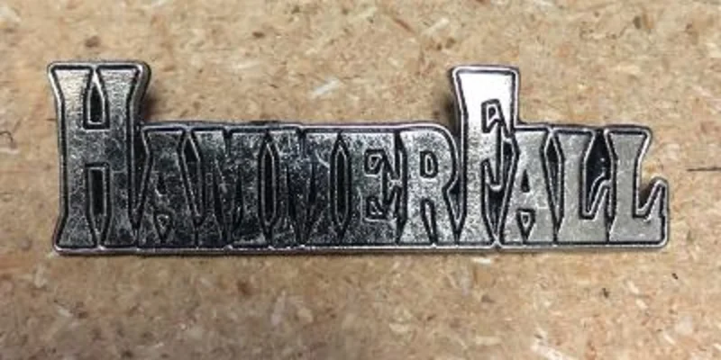 HAMMERFALL - LOGO METAL BADGE