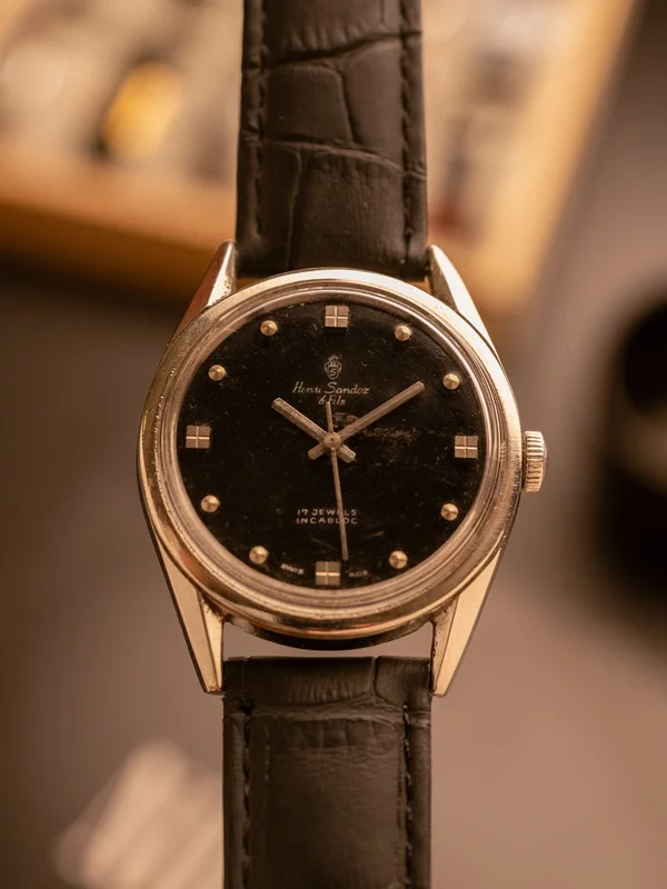 Henri Sandoz Black Dial (Ref. 11789Y-88) (34mm; Manual)
