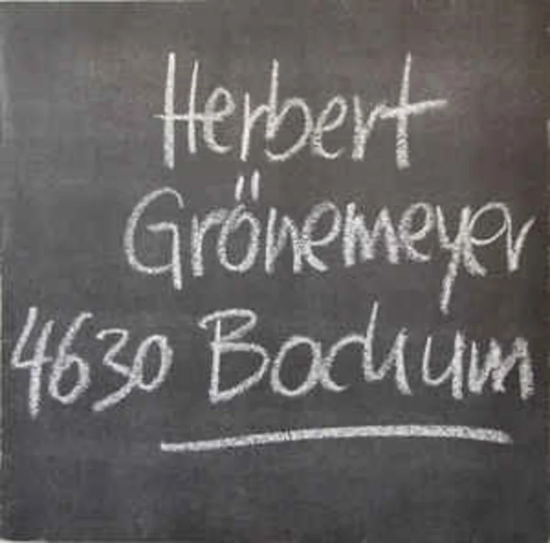 Herbert Grnemeyer  4630 Bochum  (1984)